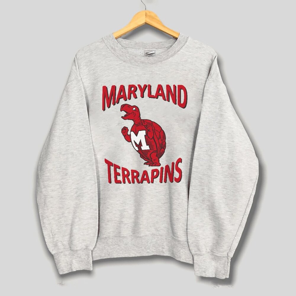 Vintage University Of Maryland Terrapins Sweatshirt Maryland Terrapins Shirt Tee